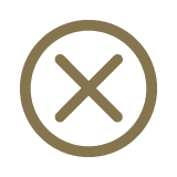 No antibiotics X icon.