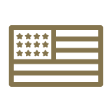 Made in the USA flag icon.