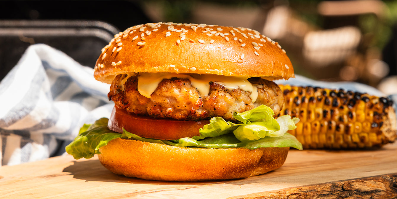 Rabbit-Bacon Burgers