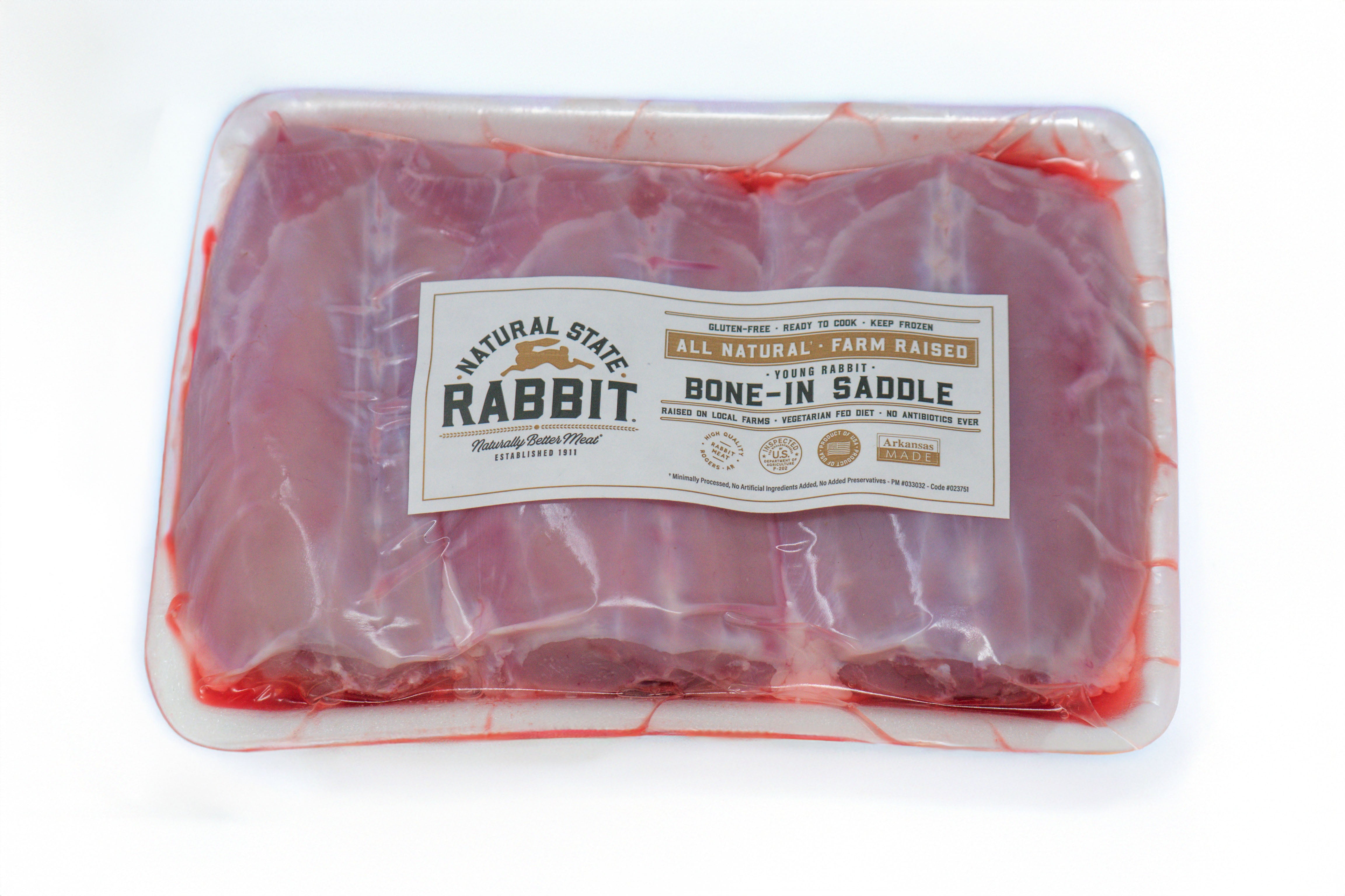 Saddle Bone Rabbit Bone-In Saddle | Natural State Rabbit