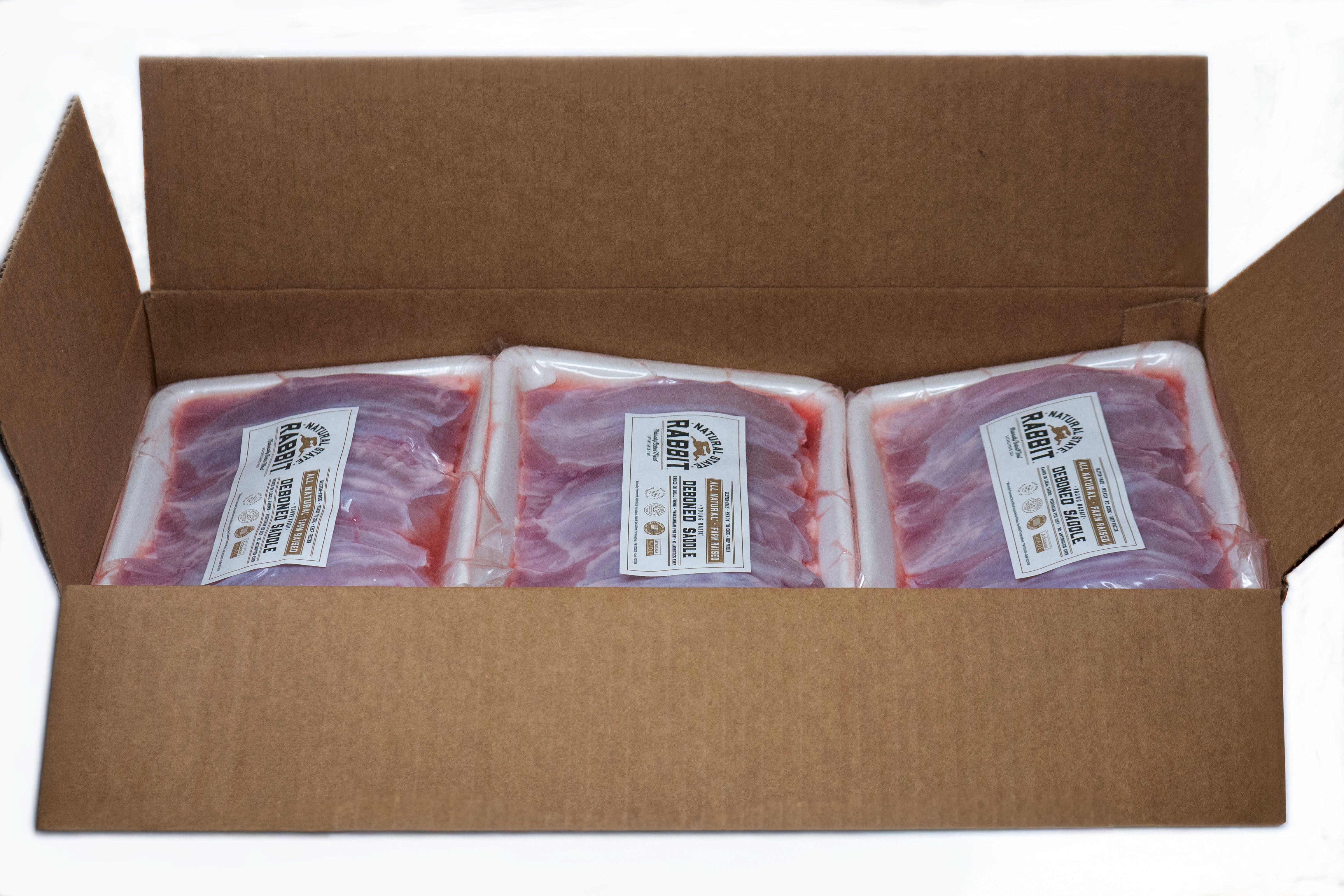 Saddle Bone Rabbit Deboned Saddle | Natural State Rabbit