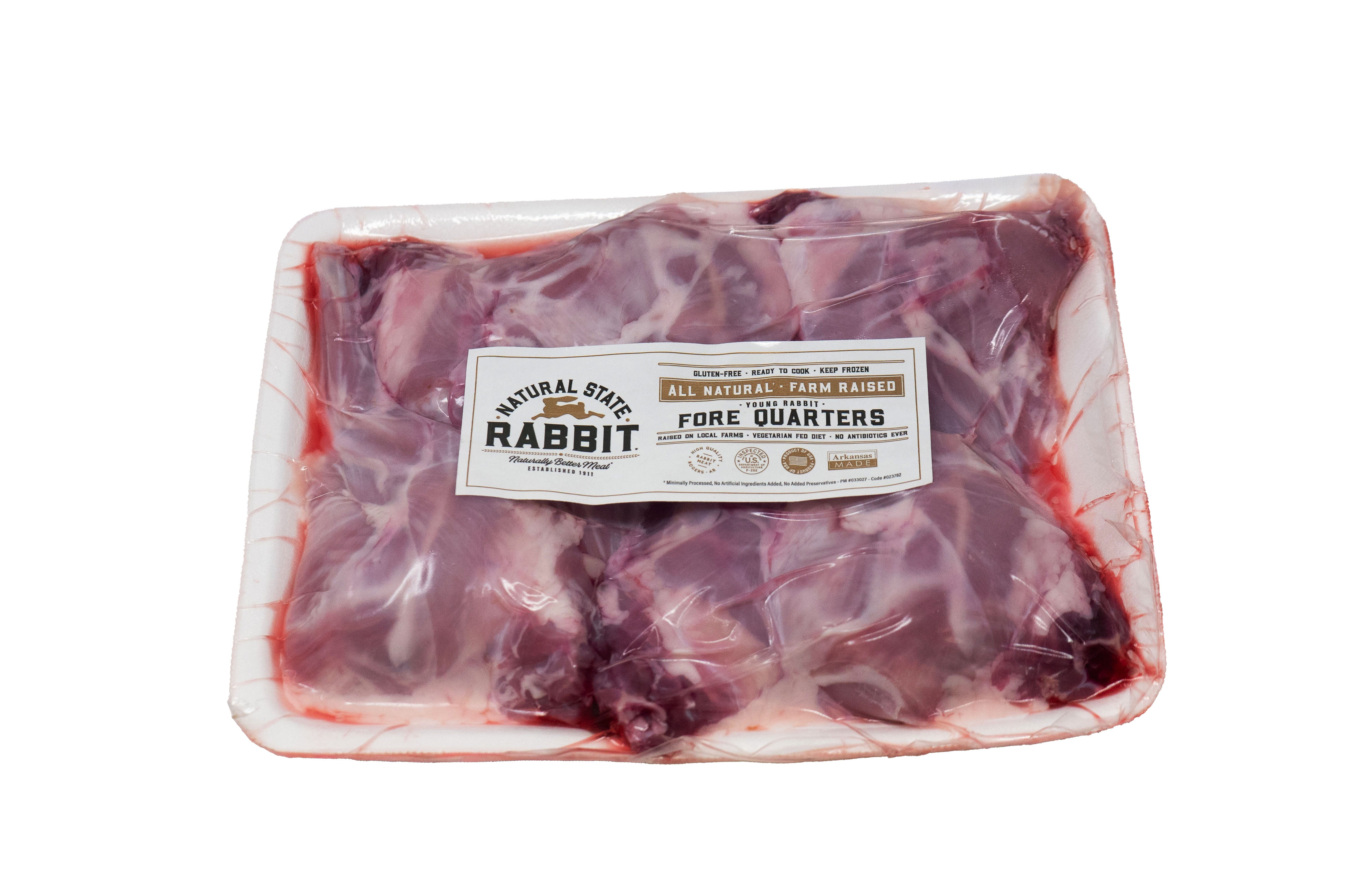 Ns Rabbit Meat Fore Quarters | Natural State Rabbit