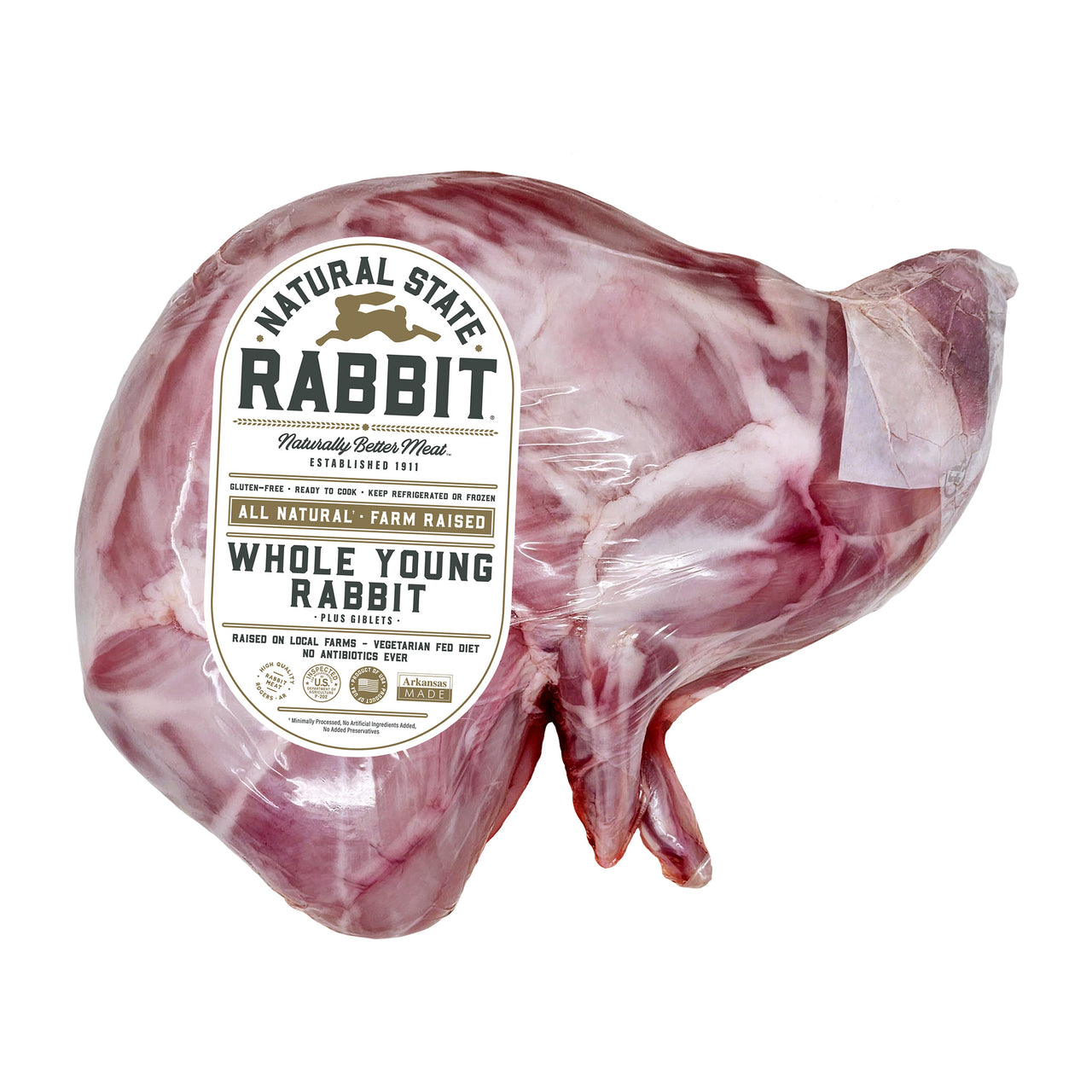 Whole Rabbit with Giblets | Natural State Rabbit