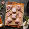 Portioned Young Rabbit with Giblets
